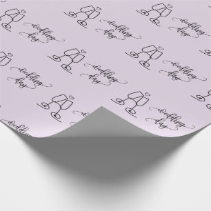 Toast Champagne Brillen Hochzeitspenden Nahtlos Geschenkpapier