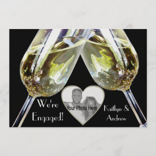 Toast Champagne / Faire-part Fiançailles