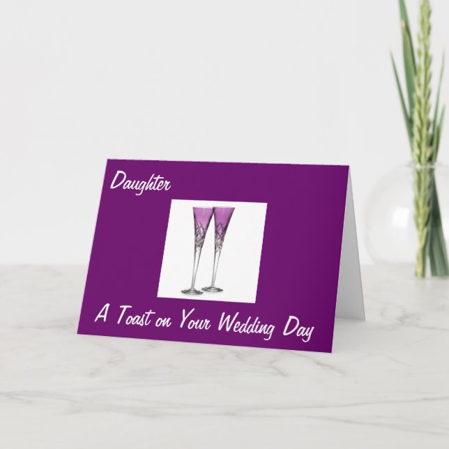 TOAST DAUGHTER/GROOM ON WEDD KARTE (Vorderseite)
