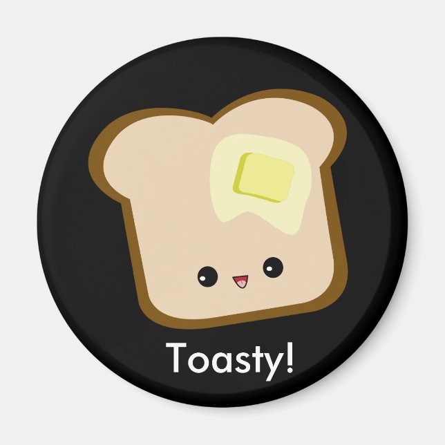 Toast de Cute kawaii et aimant au beurre (Devant)