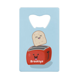 Toast de Cute kawaii et dessin animé de grille-pai
