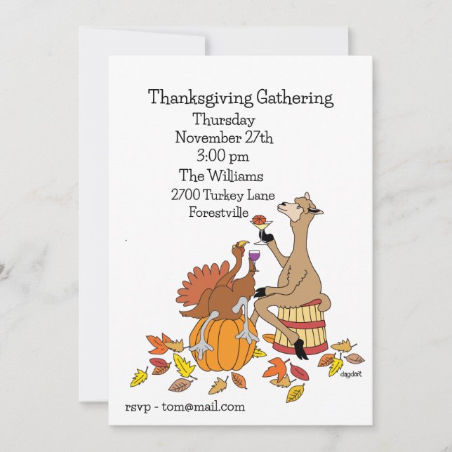 Toast der Saison Einladung (Vorderseite)