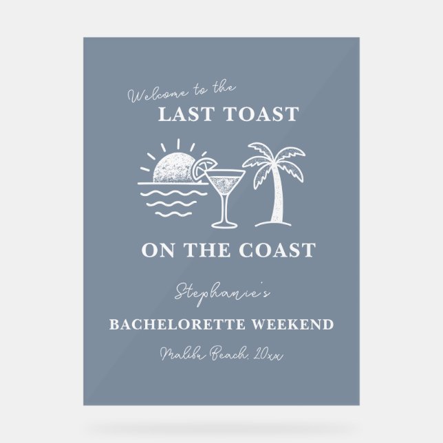 Toast Dernier bleu et blanc sur la Bachelorette Cô (Recto)