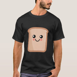 Toast Kawaii Food Art T-Shirt