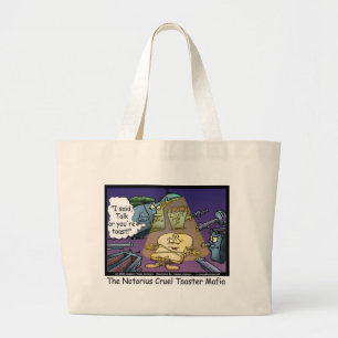 Toast Mafia Lustige Verrückte Cartoon Geschenke &  Jumbo Stoffbeutel