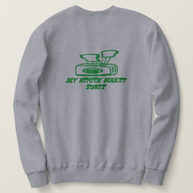 Toast Men's Sweatshirt Onkel (Design Rückseite)