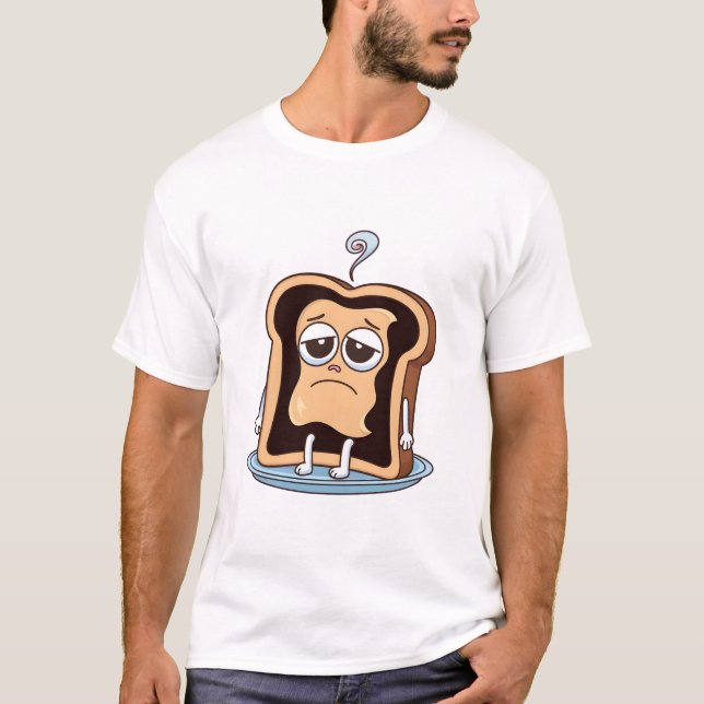 Toast mit existenzieller Krise T-Shirt (Vorderseite)