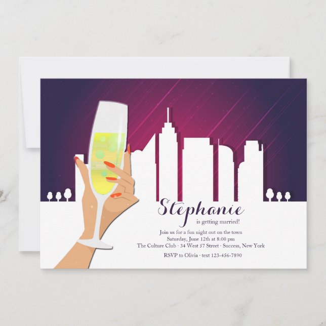 Toast of the Town Invitation (Devant)