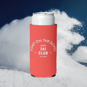 Toast On The Slopes Après Ski Club Retro Rot Selters Dosenkühler