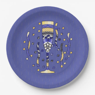 Toast Paper Plate für das neue Jahr Pappteller
