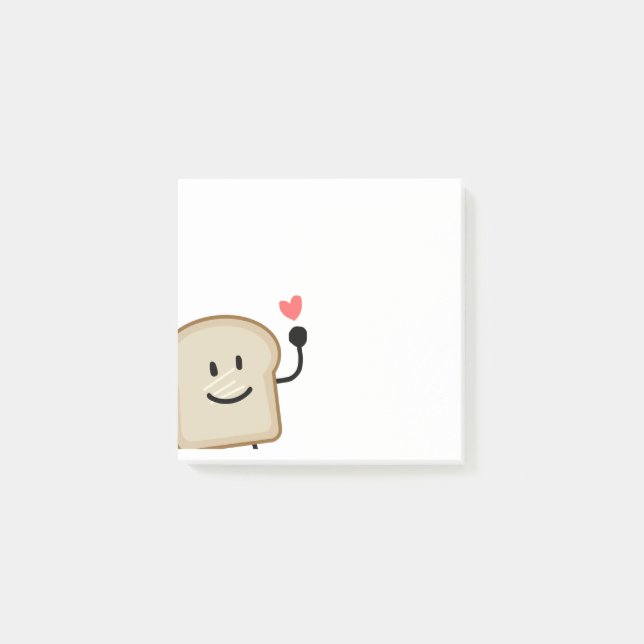 Toast Post-it-Notizen Post-it Klebezettel (Vorderseite)