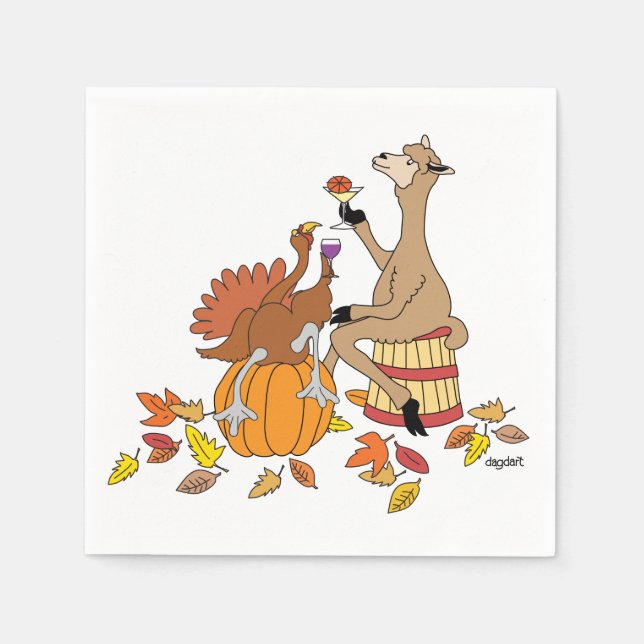 Toast Thanksgiving Serviette (Vorderseite)