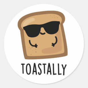 Toast Toast Toast Broad Pub Runder Aufkleber
