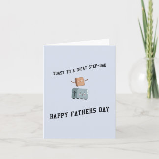Toast zu einem großen Schritt Vater glückliche Vät Karte
