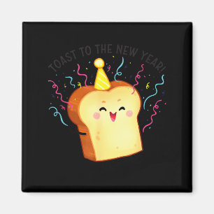 Toast Zum Neujahrswitz Magnet
