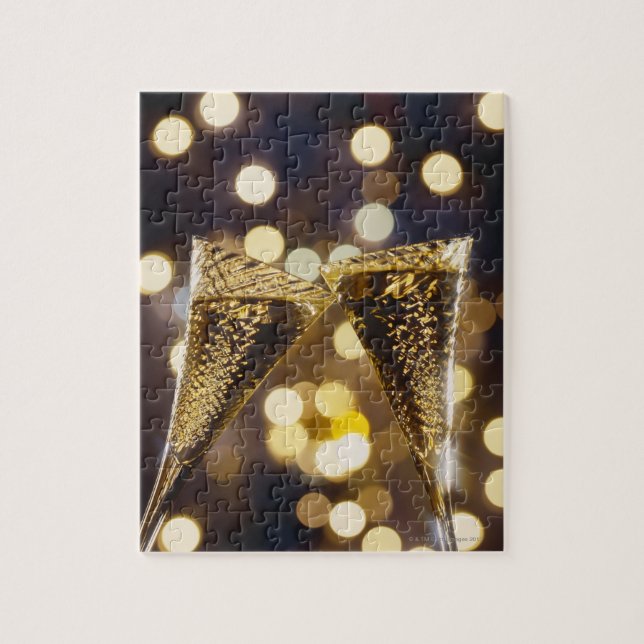 Toasted Champagner Flöte, nah (Vertikal)