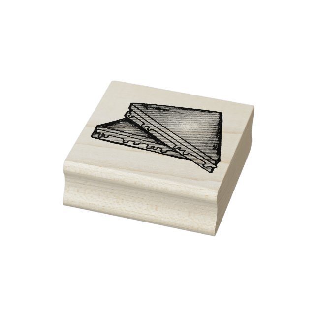 Toasted Cheddar Cheese Toastie Sandwich Gummistempel (Stempel)