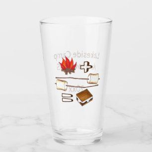 Toasted Marshmallow Campfire S'mores Summer Camp Glas