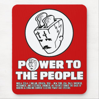 Toasterhead Tesla Power Mousepad