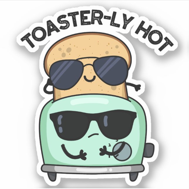 Toasterheiße Sommerferien Aufkleber (Vorderseite)