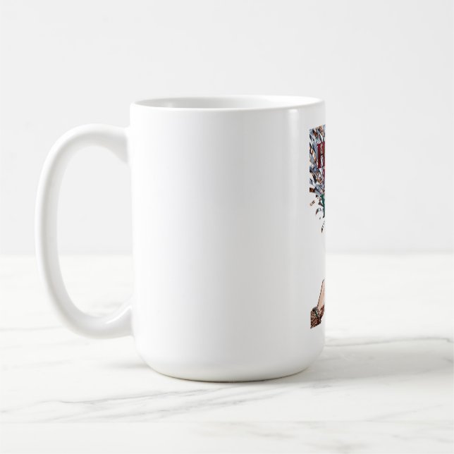 Toasting Hands T-Shirt, Confetti Shower Premium Kaffeetasse (Links)