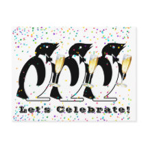 Toasting Penguins Celebrate