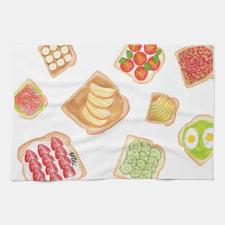 Toasts und Sandwiches Geschirrtuch