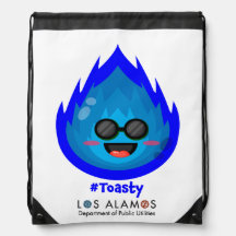 Toasty der Erdgas Mascot Drawstring Rucksack