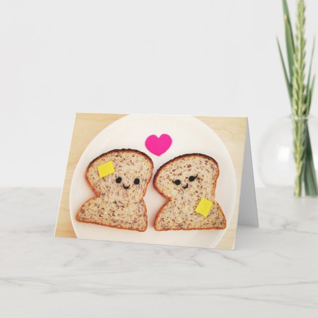 Toasty Liebe Karte (Vorderseite)