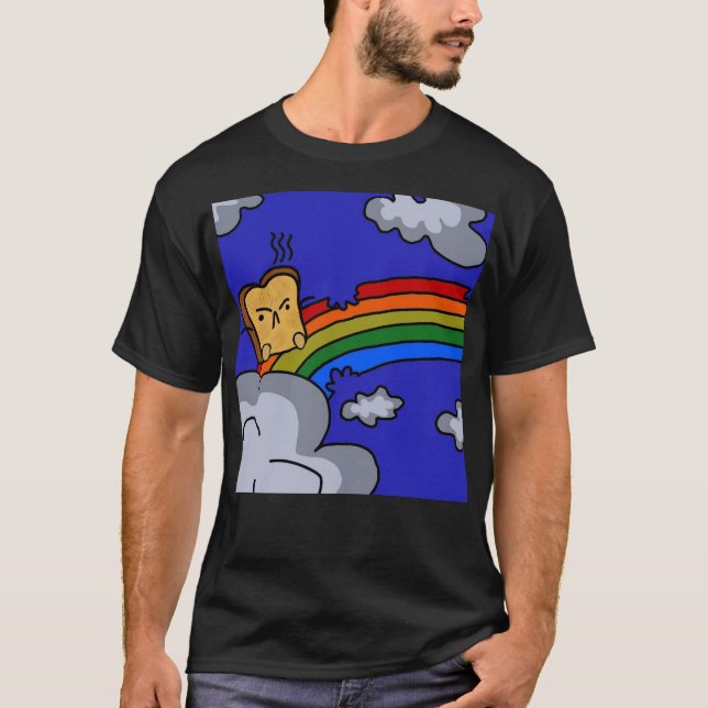 Toasty Regenbogen T-Shirt (Vorderseite)
