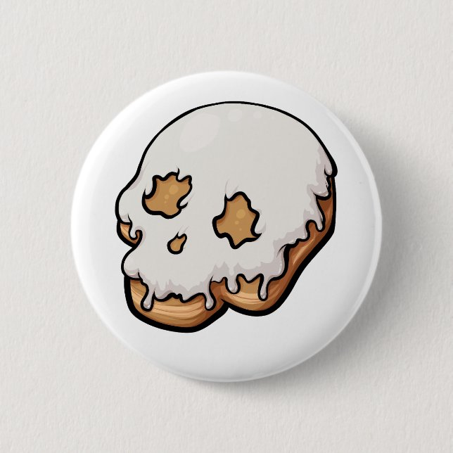 Toath Sweet Skull Doughnut Button (Vorderseite)