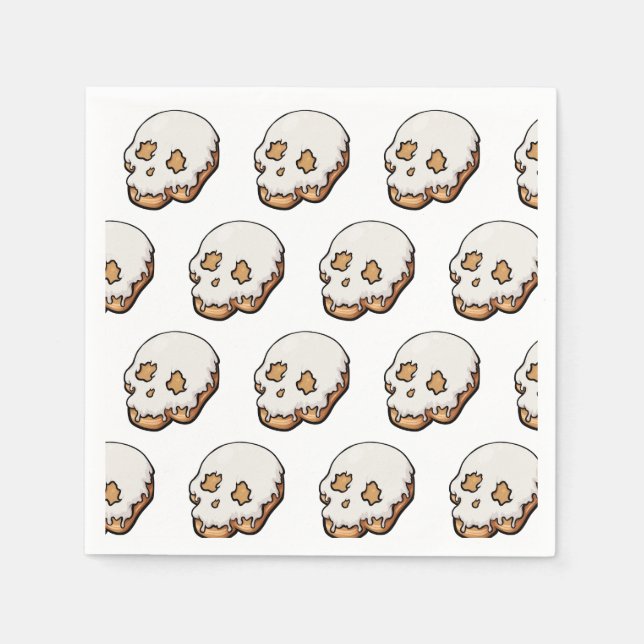 Toath Sweet Skull Doughnut Serviette (Vorderseite)