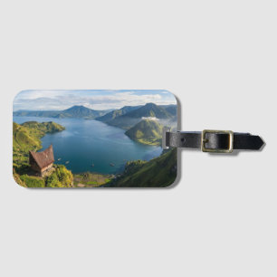 Toba-See Sumatra Indonesien Vulkan Landschaft Gepäckanhänger