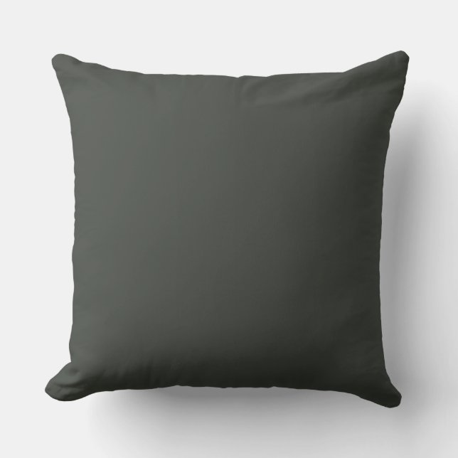 Tobacco Solid Color Throw Pillow Kissen (Vorderseite)