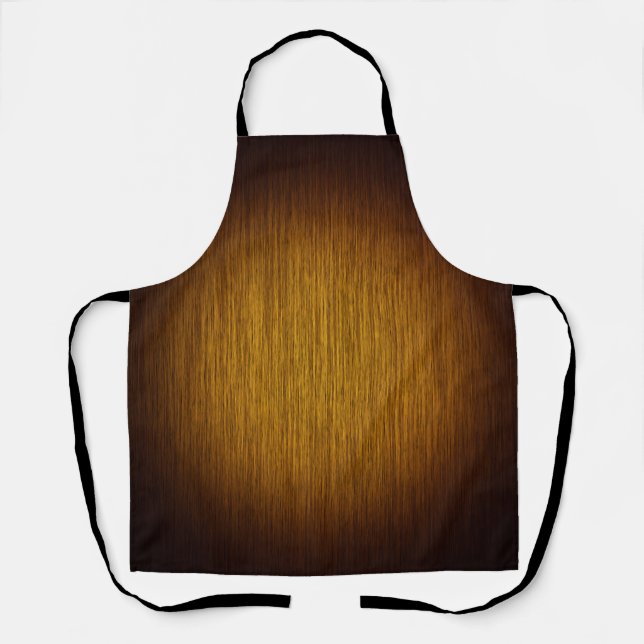 Tobacco Sunburst Grainy Wood Schürze (Vorderseite)