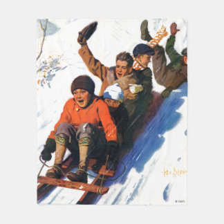 Tobagganing Fleecedecke