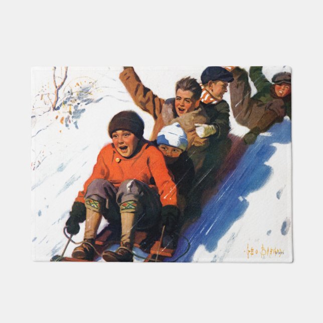 Tobagganing Fußmatte (Vorderseite)