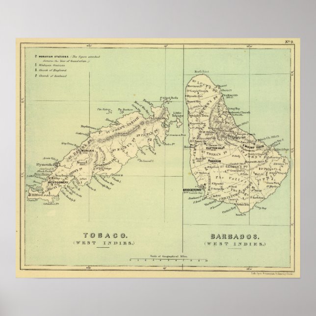 Tobago Barbados Poster (Vorne)