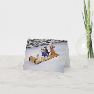 Tobbagan-Schwanz-Karte Dankeskarte