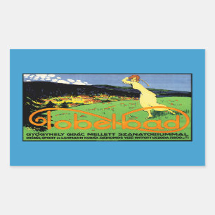 Tobelbad Rechteckiger Aufkleber