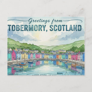 Tobermory Schottland Postkarte