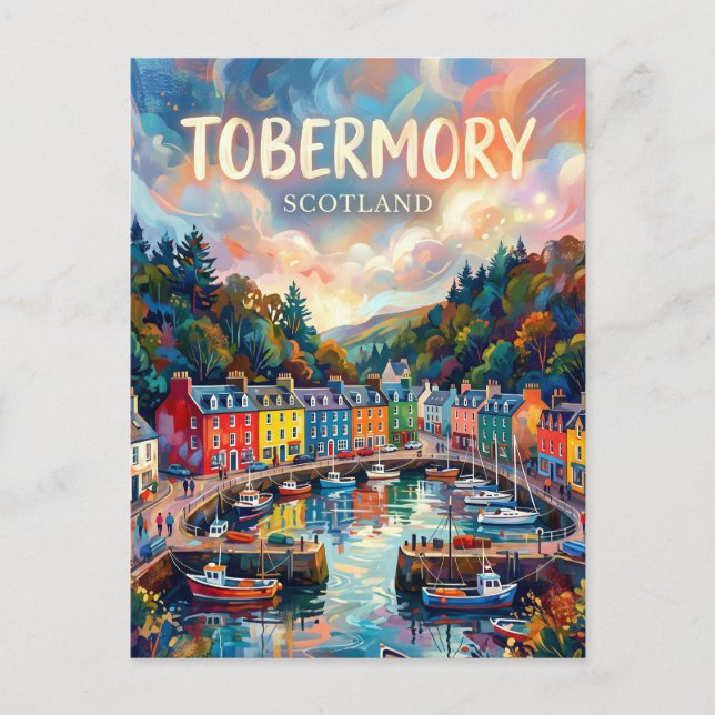 Tobermory Schottland Postkarte (Vorderseite)