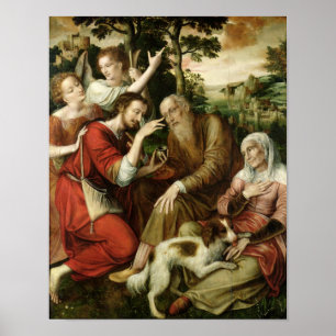 Tobias Curing der Blindheit seines Vaters, 1563 Poster