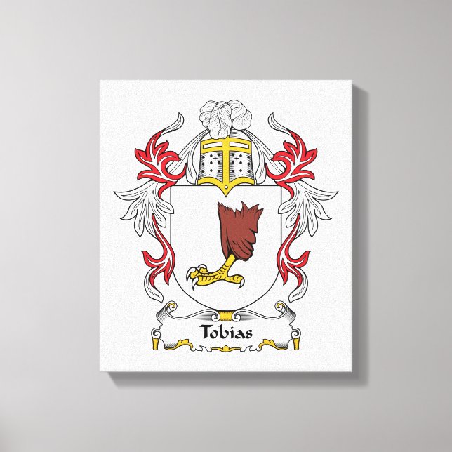 Tobias Familienwappen Leinwanddruck (Vorderseite)