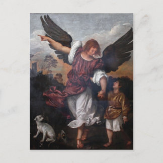 Tobias und der Erzengel Raphael - Tizian Postkarte