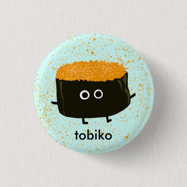 Tobiko Sushi Button (Vorderseite)