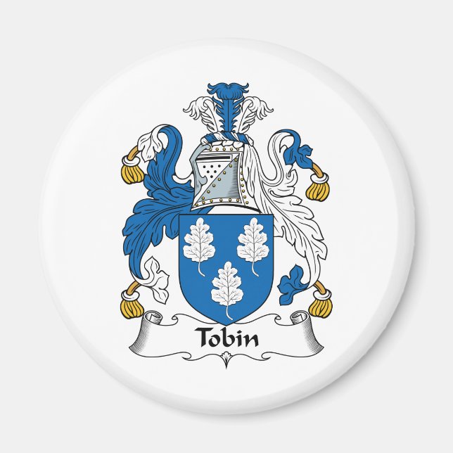 Tobin Familienwappen Magnet (Vorne)