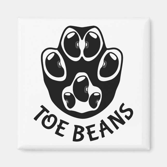 Tobohnen - Schwarze Bohnen Magnet (Vorne)