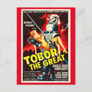 Tobor the Great Vintage Postkarte