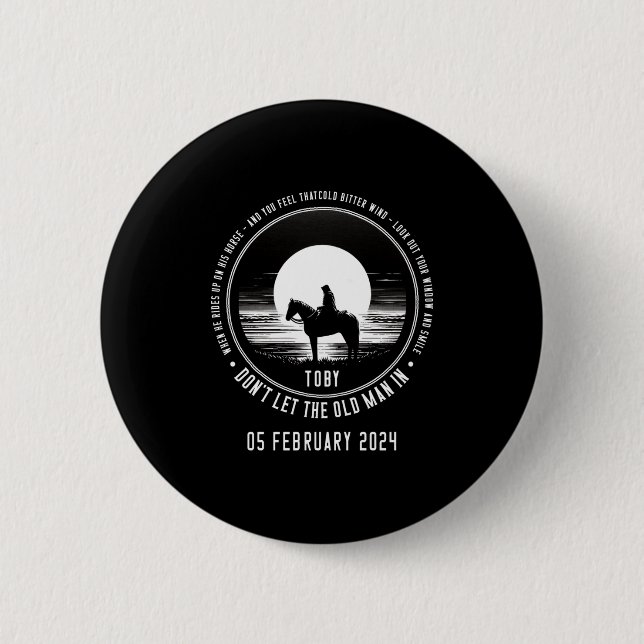 Toby Don't Let The Old Man In Langarmshirt  Button (Vorderseite)